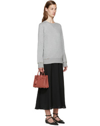 Женский серый свитер от Valentino