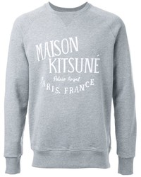 Мужской серый свитер от MAISON KITSUNÉ