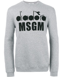 Мужской серый свитер от MSGM