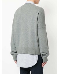 Мужской серый свитшот с вышивкой от Kent & Curwen