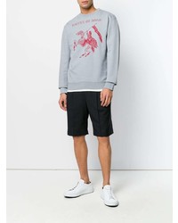 Мужской серый свитшот с принтом от McQ Alexander McQueen