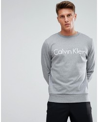 Мужской серый свитшот с принтом от Calvin Klein