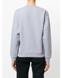 Женский серый свитшот с принтом от McQ Alexander McQueen