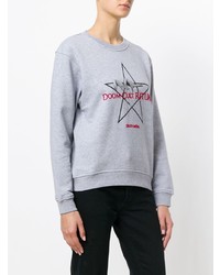 Женский серый свитшот с принтом от McQ Alexander McQueen