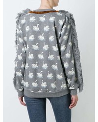 Женский серый свитшот с принтом от Stella McCartney