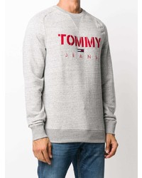 Мужской серый свитшот с принтом от Tommy Jeans