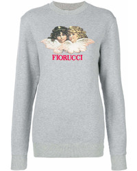 Женский серый свитшот с принтом от Fiorucci