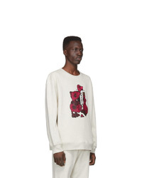 Мужской серый свитшот с принтом от Rochambeau