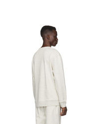 Мужской серый свитшот с принтом от Rochambeau