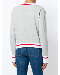 Женский серый свитшот с принтом от Sonia Rykiel