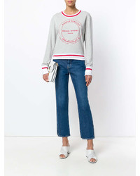 Женский серый свитшот с принтом от Sonia Rykiel