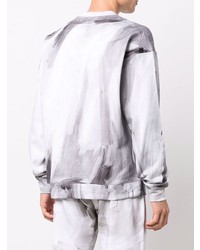 Мужской серый свитшот с принтом от Moschino