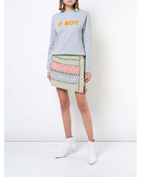 Женский серый свитшот с принтом от Kule