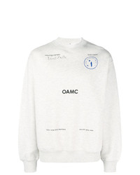 Мужской серый свитшот с принтом от Oamc