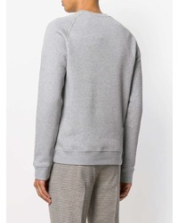 Мужской серый свитшот с принтом от MSGM