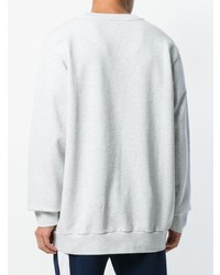 Мужской серый свитшот с принтом от Palm Angels