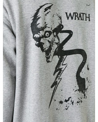 Мужской серый свитшот с принтом от RtA