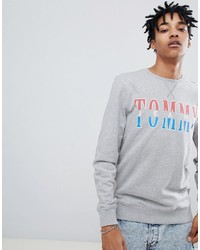 Мужской серый свитшот с принтом от Tommy Jeans