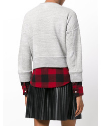 Женский серый свитшот от Dsquared2