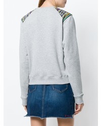 Женский серый свитшот от Saint Laurent