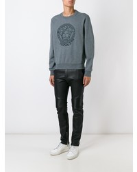 Мужской серый свитшот от Versace