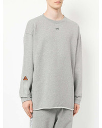 Мужской серый свитшот от Off-White