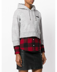 Женский серый свитшот от Dsquared2