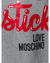 Женский серый свитшот от Love Moschino