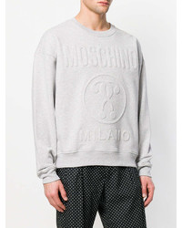 Мужской серый свитшот от Moschino