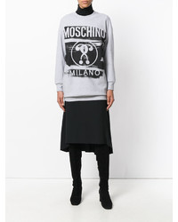 Женский серый свитшот от Moschino