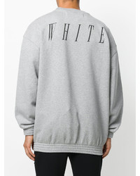 Мужской серый свитшот от Off-White