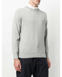 Мужской серый свитшот от Sacai