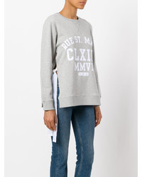 Женский серый свитшот от MM6 MAISON MARGIELA