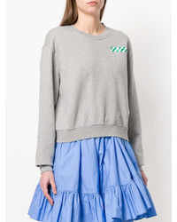 Женский серый свитшот от Off-White