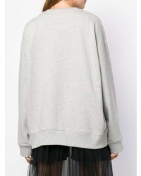 Женский серый свитшот от MM6 MAISON MARGIELA