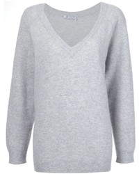 Серый свободный свитер от Alexander Wang