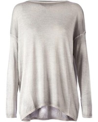 Серый свободный свитер от Avant Toi