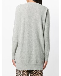 Серый свободный свитер от Pinko