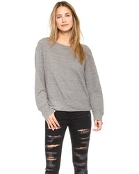 Серый свободный свитер от Current/Elliott