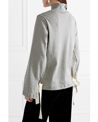 Серый свободный свитер от Clu