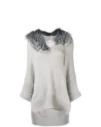 Серый свободный свитер от Fabiana Filippi