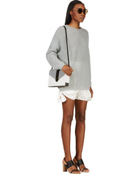 Серый свободный свитер от Chloé