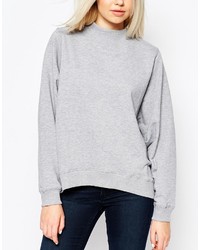 Серый свободный свитер от Monki