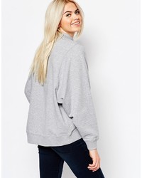 Серый свободный свитер от Monki