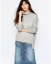 Серый свободный свитер от Just Female