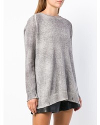 Серый свободный свитер от Avant Toi