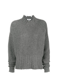 Серый свободный свитер от MSGM