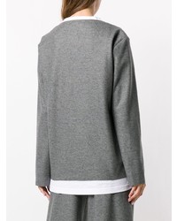 Серый свободный свитер от Barena