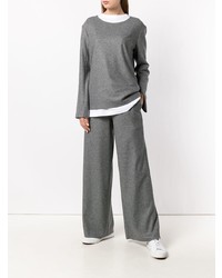 Серый свободный свитер от Barena