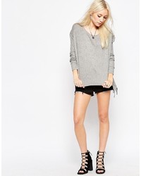 Серый свободный свитер от Religion